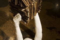 2006 Performance/exhibit 'Lone Guinea Fowl’ KickArts Gallery, Cairns