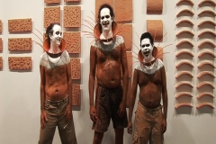 2006 Performance/exhibit 'Lone Guinea Fowl’ KickArts Gallery, Cairns