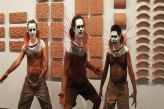 2006 Performance/exhibit 'Lone Guinea Fowl’ KickArts Gallery, Cairns
