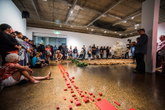 Zane Saunders 'Spirit' - Live Art Performance & Installation, July 2018, Cairns QLD (image by Blueclick Photography)