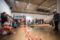 Zane Saunders 'Spirit' - Live Art Performance & Installation, July 2018, Cairns QLD (image by Blueclick Photography)