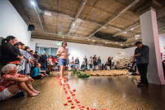 Zane Saunders 'Spirit' - Live Art Performance & Installation, July 2018, Cairns QLD (image by Blueclick Photography)