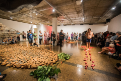 Zane Saunders 'Spirit' - Live Art Performance & Installation, July 2018, Cairns QLD (image by Blueclick Photography)