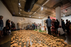 Zane Saunders 'Spirit' - Live Art Performance & Installation, July 2018, Cairns QLD (image by Blueclick Photography)
