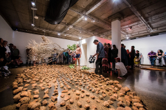 Zane Saunders 'Spirit' - Live Art Performance & Installation, July 2018, Cairns QLD (image by Blueclick Photography)