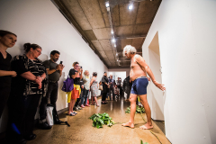 Zane Saunders 'Spirit' - Live Art Performance & Installation, July 2018, Cairns QLD (image by Blueclick Photography)