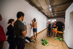 Zane Saunders 'Spirit' - Live Art Performance & Installation, July 2018, Cairns QLD (image by Blueclick Photography)