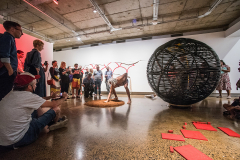 Zane Saunders 'Spirit' - Live Art Performance & Installation, July 2018, Cairns QLD (image by Blueclick Photography)