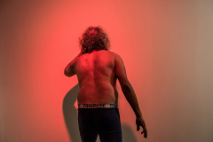 Zane Saunders 'Spirit' - Live Art Performance & Installation, July 2018, Cairns QLD (image by Blueclick Photography)