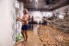 Zane Saunders 'Spirit' - Live Art Performance & Installation, July 2018, Cairns QLD (image by Blueclick Photography)
